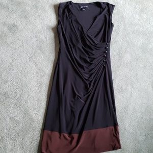 EUC Jones New York Sz 8 black/brown dress